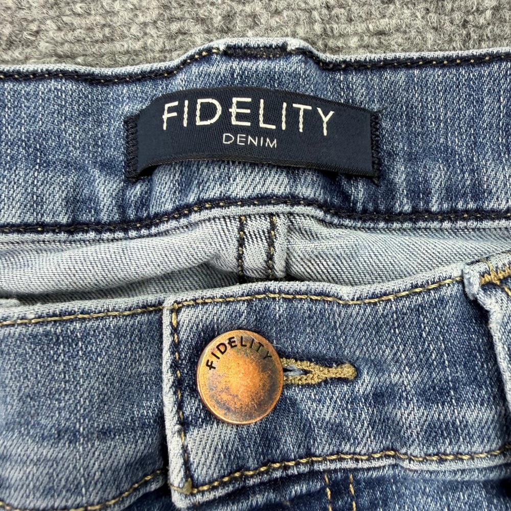 Fidelity Jeans Mens 34 (Fits 32x33.5) Blue Torino Slim Fit Cruz Stretch *FADED - Picture 2 of 16